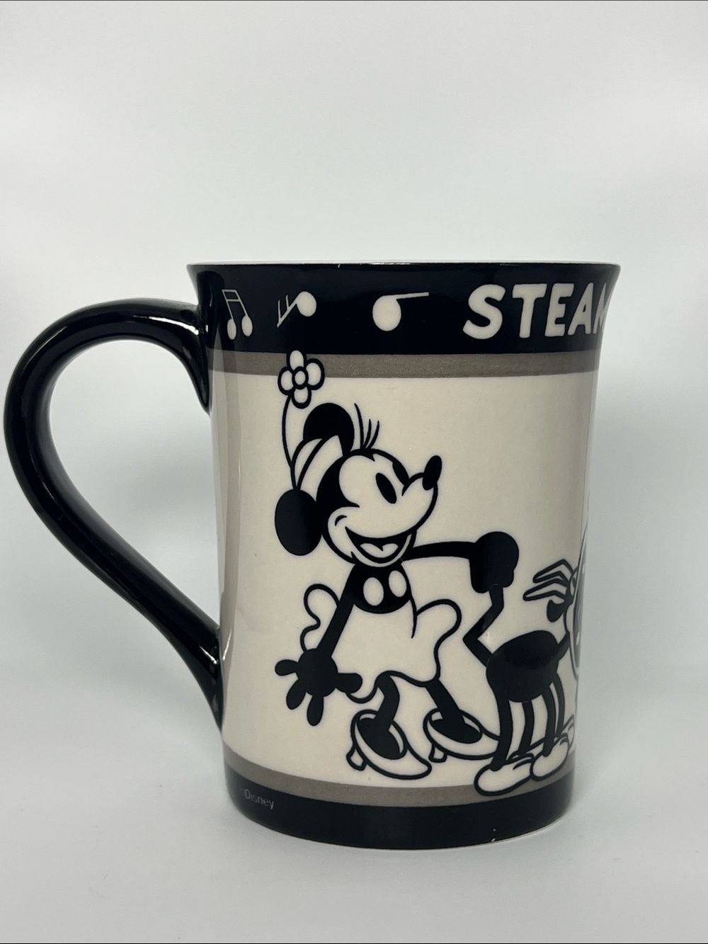 Disney Minnie Mouse Black and White Ceramic Mug